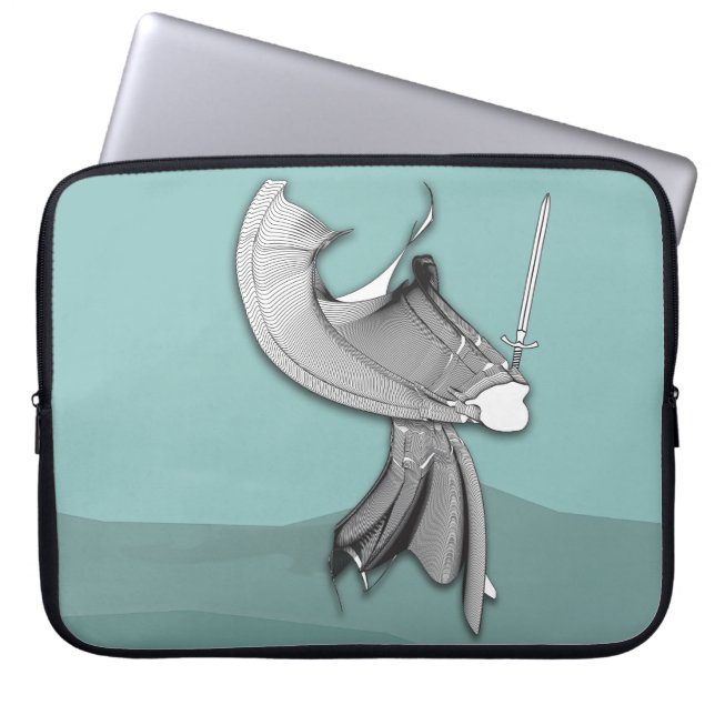 Digital Samurai Laptop Sleeve (Front)