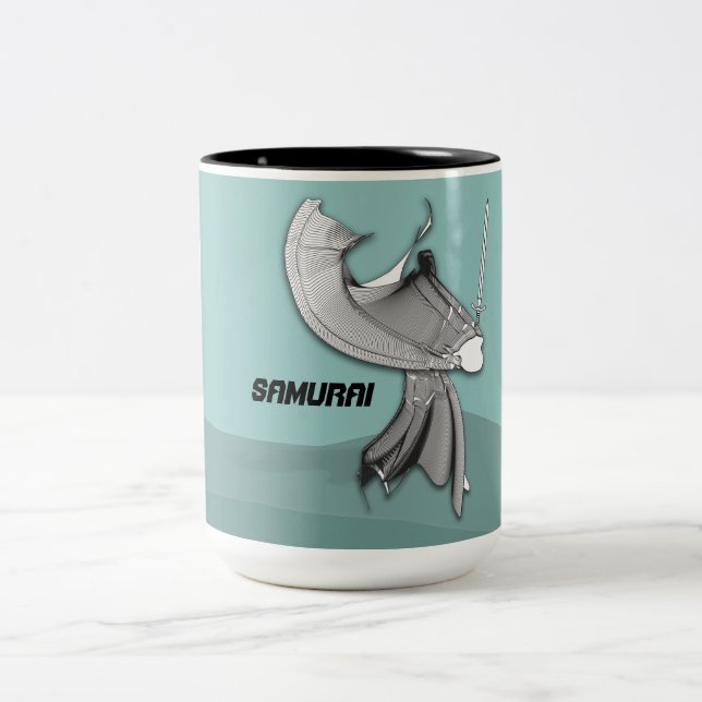 Digital Samurai Two-Tone Coffee Mug (Center)