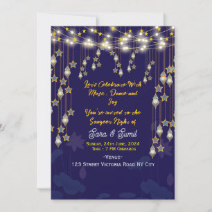 Digital Sangeet Night Invitations 