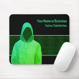 Digital Security - Anti Cyber Crime Business Text Mouse Pad