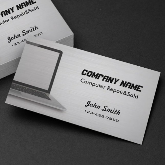 Digital Silver Computer Repair sold business cards (Creator Uploaded)