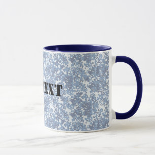 Digital Sky Blue Camouflage (Lightened) Mug