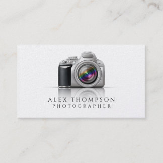 Digital SLR Camera Professional Photographer Business Card