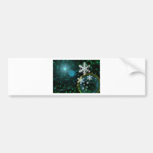 Digital Snowflake Nature Winter Peace Love Destiny Bumper Sticker