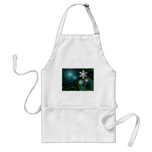 Digital Snowflake Nature Winter Peace Love Destiny Standard Apron