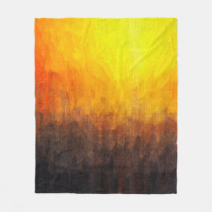 Digital structure of painting. Abstract art vintag Fleece Blanket