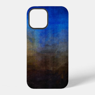 Digital structure of painting. Abstract art vintag iPhone 12 Case