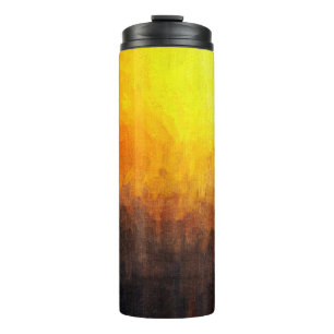Digital structure of painting. Abstract art vintag Thermal Tumbler