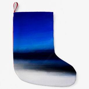 Digital structure of painting. Oil paint abstract  Small Christmas Stocking
