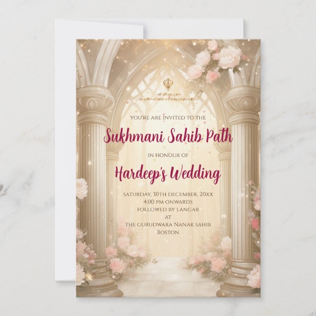 Digital Sukhmani Sahib Path invite & Akhand Path (Front)