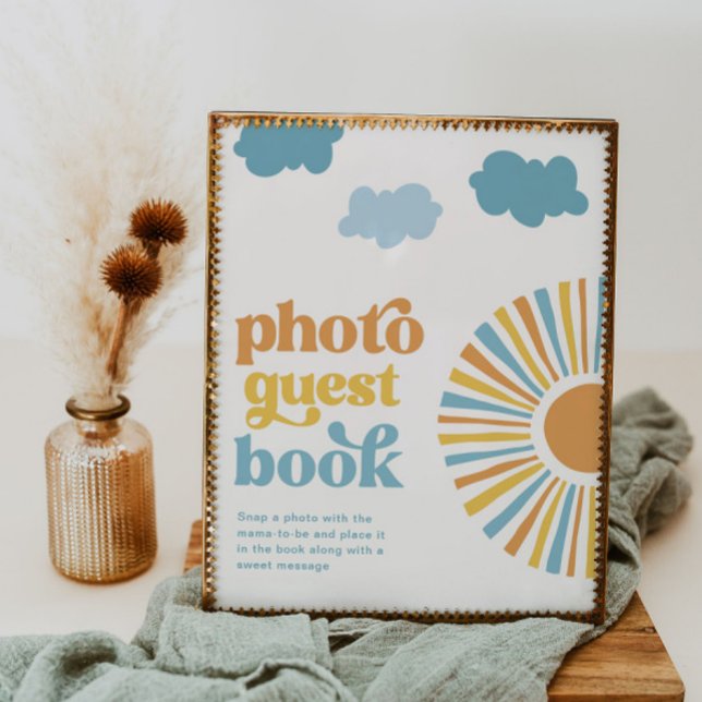 Digital Sun Baby Shower Photo Guest Book Sign (Creator Uploaded)