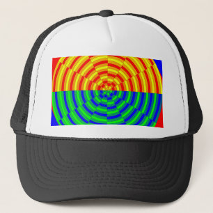 Digital Sunrise by Kenneth Yoncich Trucker Hat