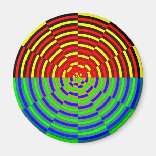 Digital Sunset by Kenneth Yoncich Magnet