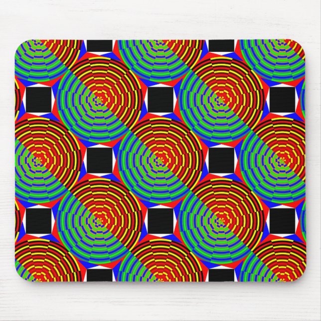 Digital Sunset by Kenneth Yoncich Mouse Pad (Front)