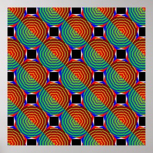 Digital Sunset by Kenneth Yoncich Poster