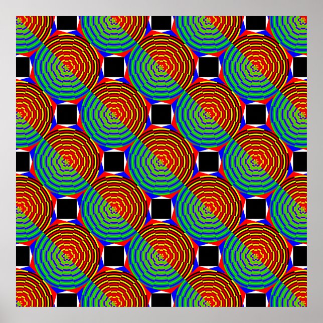 Digital Sunset by Kenneth Yoncich Poster (Front)