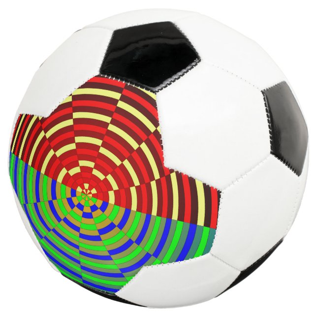 Digital Sunset by Kenneth Yoncich Soccer Ball (Three Quarter)