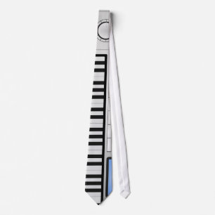 Digital Synthesizer Keyboard Necktie