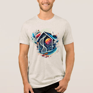 Digital T-Shirt - Chrome House Art Tri-Blend Shirt