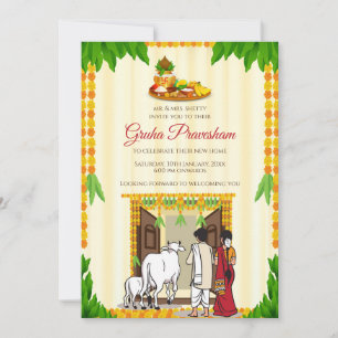  Digital Tamil Housewarming invitation Telugu