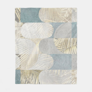 Digital tiles design. 3D render Colorful ceramic w Fleece Blanket