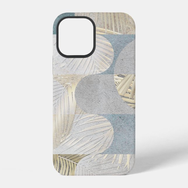 Digital tiles design. 3D render Colourful ceramic  iPhone Case (Back)