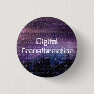 Digital Transformation for Business 3 Cm Round Badge