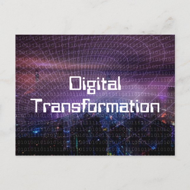 Digital Transformation for Business Postcard (Front)