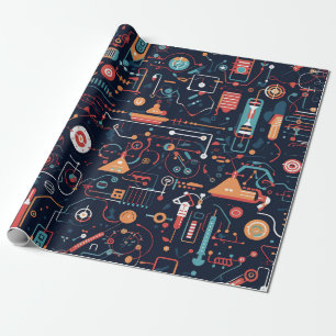 Digital Transformation Wrapping Paper