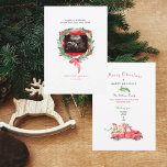 Digital Ultrasound Truck Merry Christmas Card<br><div class="desc">Digital Option or printed Ultrasound photo watercolor truck  Christmas card.</div>