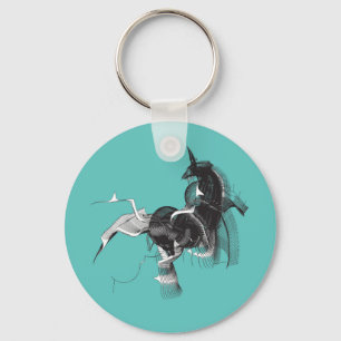 Digital Unicorn Key Ring