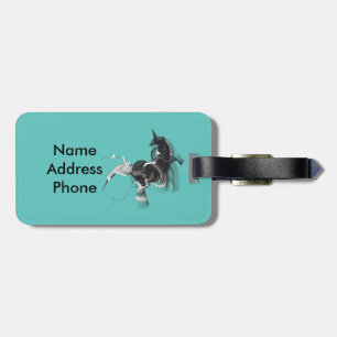 Digital Unicorn Luggage Tag