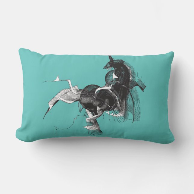 Digital Unicorn Lumbar Cushion (Front)