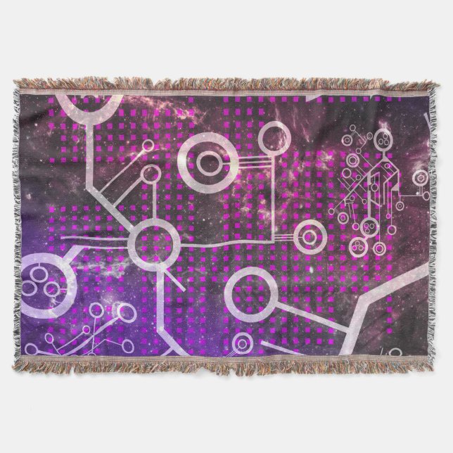 Digital Universe Throw Blanket (Front)