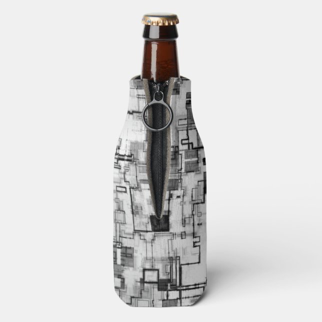 Digital Urban Circuit Bottle Cooler (Bottle Back)