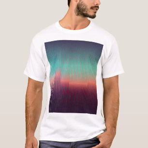Digital urban landscape, colourful squares. T-Shirt