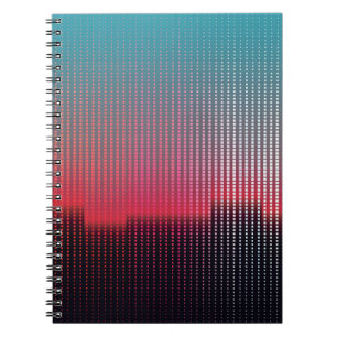 Digital Urban Squares: Futuristic Blur. Notebook