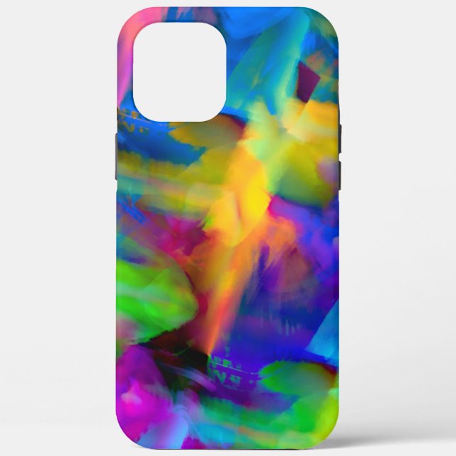 Digital very coloured brush strokes smudges Case-Mate iPhone case (Back)