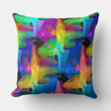 Digital very coloured brush strokes smudges