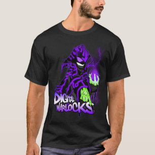 Digital Warlock Purple Warlock - Basic Dark T-Shir T-Shirt