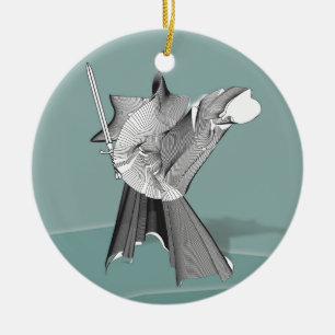 Digital Warrior Ceramic Ornament