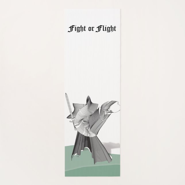 Digital Warrior Fight or Flight Yoga Mat (Back)