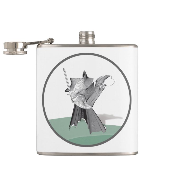 Digital Warrior Hip Flask (Opened)