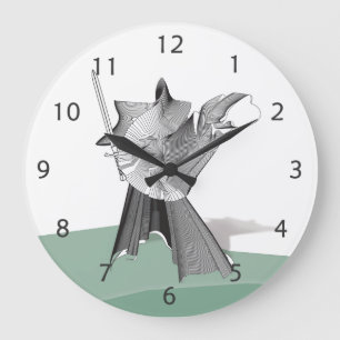 Digital Warrior Large Clock