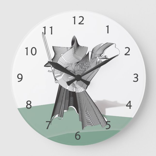 Digital Warrior Large Clock (Front)