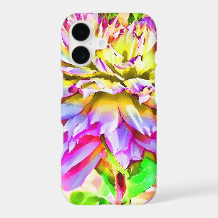Digital Watercolor Dahlia