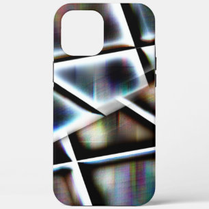 Digital watercolor under sloping framed rectangles iPhone 12 pro max case