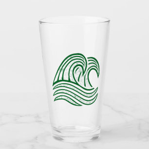 Digital Wave Glass Tumbler
