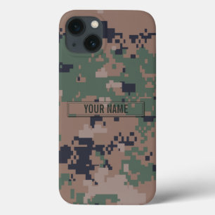 Digital Woodland Camouflage Customisable iPhone 13 Case
