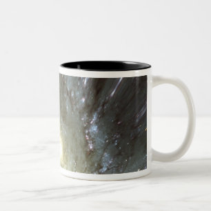 Digitally altered galaxy Two-Tone coffee mug